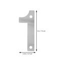 thumbnail image 2 of Miangastore Street Address Numbers For House Silver 1 Set 3X1.9In Modern, 2 of 9