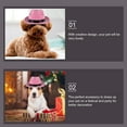 thumbnail image 6 of IBASETOY Pink Puppy Hat Made of High Grade Cotton Adjustable Strap Wear Resistant Decorative Pet Accessory, 6 of 8