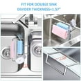 thumbnail image 4 of Cqxid Rack Under $10 Kitchen Sponge Holder For Organizer Caddy Brush Soap Drainer Rack Premium Stainless, 4 of 8
