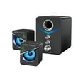 thumbnail image 1 of Dart Frog 2.1 Channel Computer Gaming Speakers with LED RGB Lights and Subwoofer with Volume, Treble and Bass Controls - Black, 1 of 4