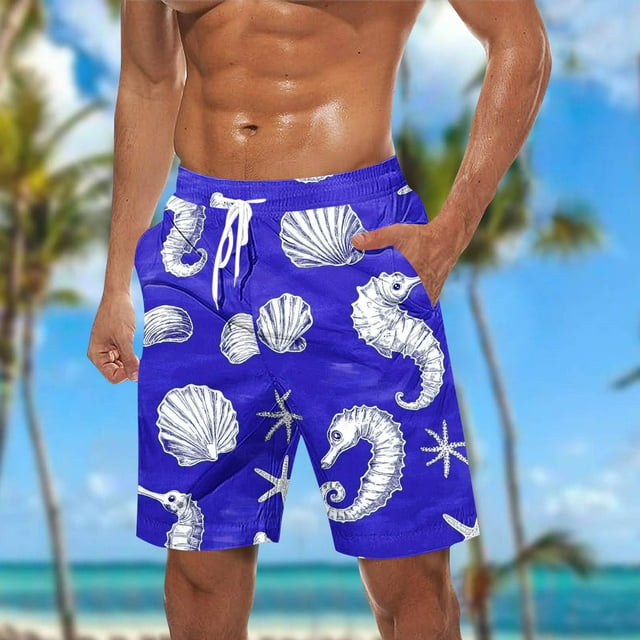 Weiqiqre Shorts Men Swim Trunks Mesh Liner Volley Shorts Swimming Trunks Bathing Suit Quick Dry