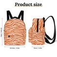 thumbnail image 2 of Tiger Print - Orange Small Backpack Cute Mini Backpacks For Woman Lightweight Daypacks, 2 of 8