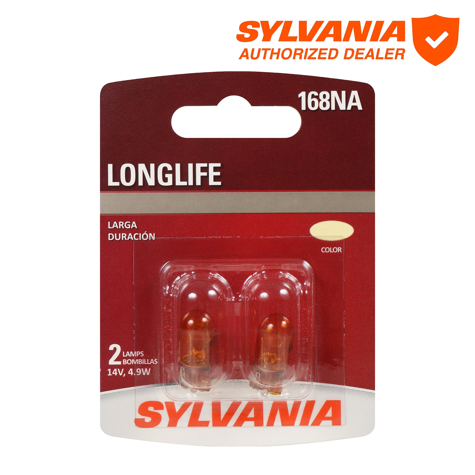 Sylvania 168 SilverStar Automotive Mini Bulb, Pack of 2 Sylvania 168 SilverStar Automotive Mini Bulb, Pack of 2