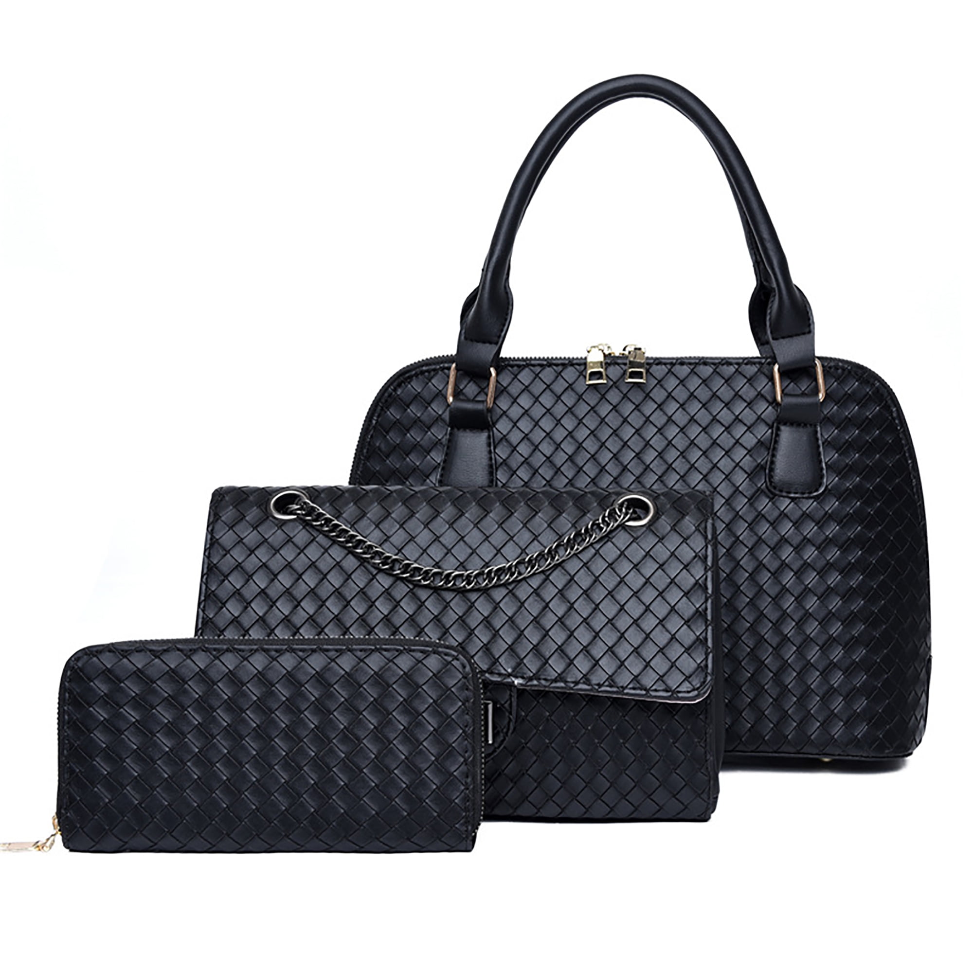 Popular Women Rivet PU Leather Handbag Messenger Bag Shoulder Tassel Big Bags 
