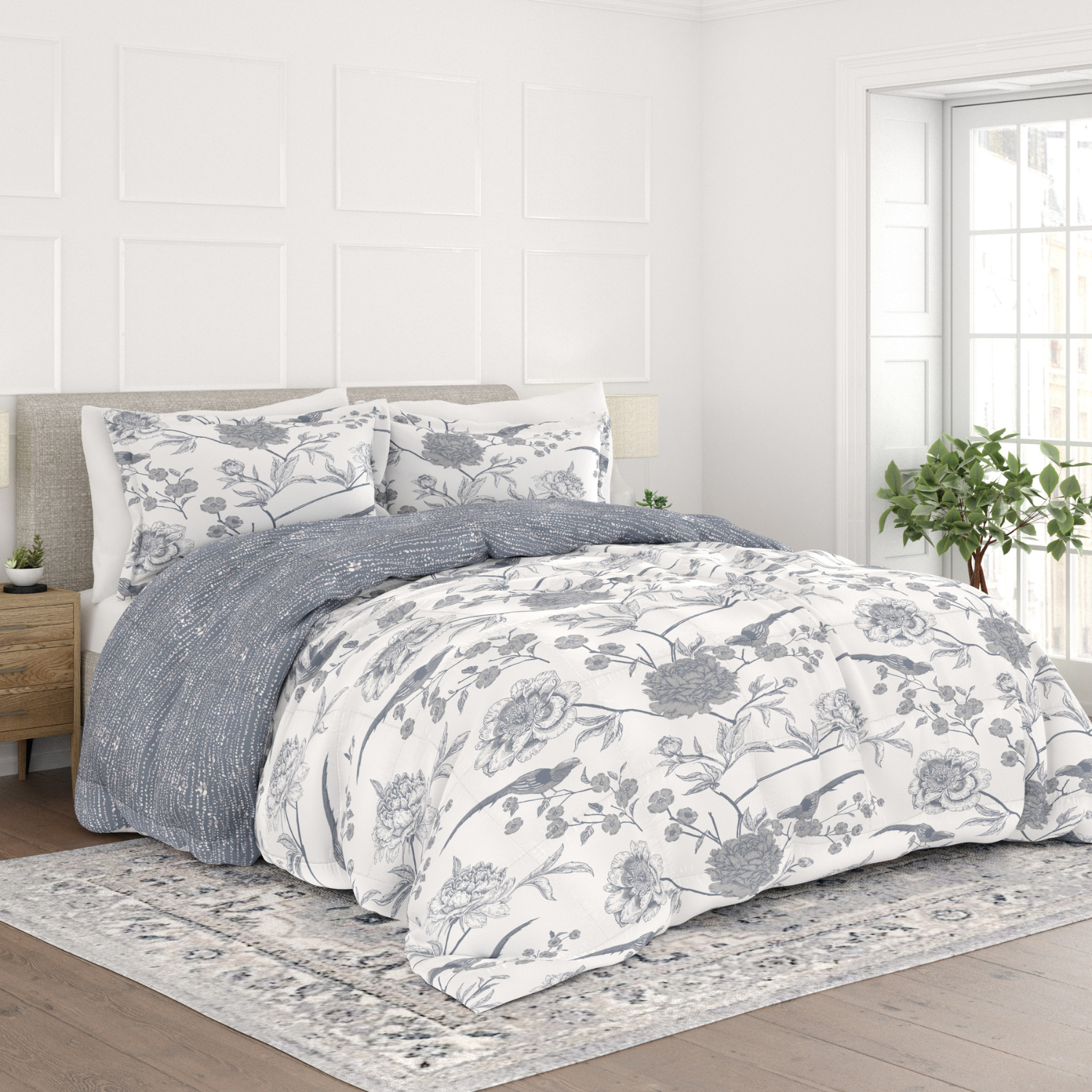 Comfort Canopy Soft and Cozy 3 Piece Light Blue Timeless Prints