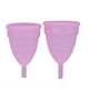thumbnail image 1 of Juego de 2 copas menstruales reutilizables a prueba de fugas para mujer (rosa), 1 of 8