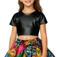 thumbnail image 4 of Ulitacool Tee For Girls Short Sleeve Blouse Sequins T Shirt O Neck Tops Basic Wear Black 3-4 Years, 4 of 4