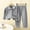 Gray, variant on Laipiong Girls Outfits & Sets Soft Fleece Lined Collar Kids Pajama Set Comfortable Spring Homewear For Toddler And Children Grey 18-24M