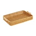 thumbnail image 3 of Cesta tejida , bandeja para servir, frutero a mano, bandeja rectangular para cocina, baño, decoración del hogar, mesa de centro, 3 of 9