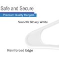 thumbnail image 2 of Coolmade Plastic Hangers Clothing Hangers Ideal for Everyday Standard Use (White, 20 Pack), 2 of 8