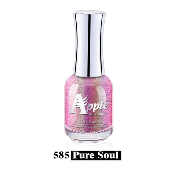 Apple Chrome 5G - Manicure & Pedicure Holographic Regular Nail Polish - #585 Pure Soul