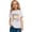 White, variant on shqvo Girls Tops 5t 100 Days Of School Print Short Sleeve T-Shirt 100 Days Of School Costume Soft Pullover Tops Shirts for Teen Kids