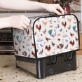 thumbnail image 2 of Toaster Covers 2 Slice, Farm Birds Goose Waterproof Bread Machine Cover Fits for Standard 2 Slice Toasters, Home Decor Toaster Protection with Hanging Rope, 2 of 7