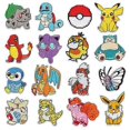 thumbnail image 1 of 16pcs Anime Embroidery Fabric Stickers Cartoon Characters Computer, 1 of 5