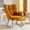 Caramel, variant on WIILAYOK Rocking Chair with Foot Rest,Teddy Upholstered Glider Chair with High Back Side Pocket Accent Rocker Arm Chair for Living Room Bedroom Office,Caramel