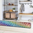 thumbnail image 4 of Dreamtimes Sparkling Rainbow Unique Style Hallway Runner Rug 2'x6' Kitchen Rug with Rubber Backing Non Slip Entryway Rug Runner Washable Soft Area Rug for Hallway Bedroom Kitchen Decor, 4 of 6