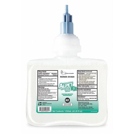 BEST SANITIZERS, INC. Foam Hand Soap,1250mL,Unscented,PK6