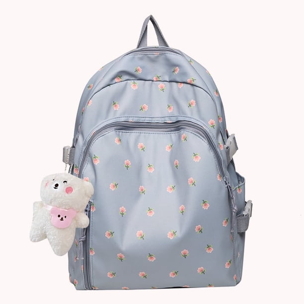 PENGXIANG Fashion Floral Backpack College Student Large School Bag