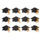 thumbnail image 5 of Guirnalda de birretes de graduación, guirnalda de guirnaldas, decoración para fiesta de graduación, recortes de sombreros colgantes, pancarta, 5 of 5