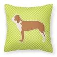 thumbnail image 1 of Carolines Treasures BB3791PW1414 Espagnol Damier Tissu Vert Coussin Décoratif, 1 of 4