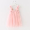 thumbnail image 6 of naisibaby Toddler Kids Baby Girls Cute Summer Mesh Dress, Elegant Wing Suspenders Dress Skirt Pink 4-5T, 6 of 7