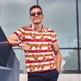 thumbnail image 4 of Fotbe Red Lobster Camiseta Polo de Golf para Hombre con Estampado – Camisa Deportiva Transpirable con Cuello Abotonado-XX-Large, 4 of 6