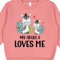 thumbnail image 3 of Inktastic Zebra My Abuela Loves Me Toddler Sweatshirt, 3 of 4