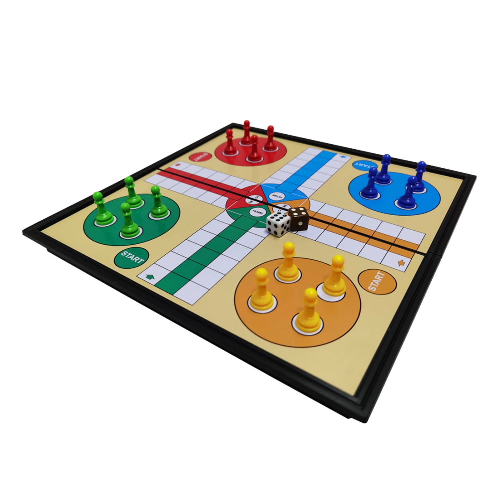 18 X 18 Cms Magnetic Ludo Traditional Board Brains Travel Fun & Exciting Game! 