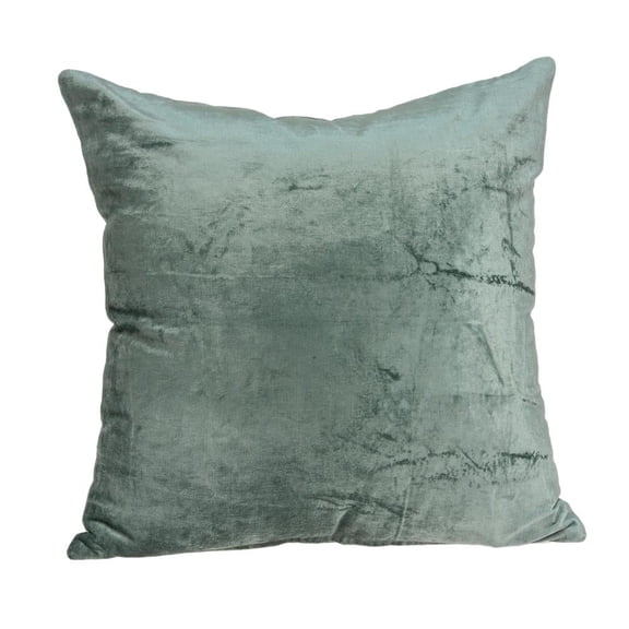 Parkland Collection Diego Sea Foam Solid Decorative Throw Pillow, 20 x 20 Cotton Blend Square Pillow