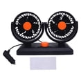 thumbnail image 2 of Doble Cabeza 2 Ventilador De Enfriamiento De Automóvil Con Enchufe De Cigarros Giratorio 360 Para Camión SUV RV, Ventilador De Automóvil Dual De, 2 of 7
