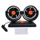 thumbnail image 2 of Doble Cabeza 2 Ventilador De Enfriamiento De Automóvil Con Enchufe De Cigarros Giratorio 360 Para Camión SUV RV, Ventilador De Automóvil Dual De, 2 of 7