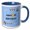 Blue/White, variant on 3drose, Text of Happy Birthday Turning 2 - Pastry Theme, 15oz Mug