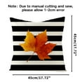 thumbnail image 4 of 1 Pack Fall Pillow Covers Autumn Harvest Theme Pumpkin Maple Leaves Pattern Throw Pillow Covers Cotton Linen Thanksgiving Greetings Cushion Cover Rustic Farmhouse Pillowcase 18"x18", 4 of 8