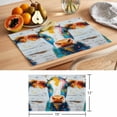 thumbnail image 6 of Colorful Cow Placemats Set of 12 Farmhouse Modern Oil Abstract Painting Place Mats Indoor Wipeable Table Mats Washable Cloth Dining Table Placemats for Kitchen Holiday Party Home Decor 13x19 Inch, 6 of 9