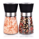 thumbnail image 1 of 2pz Pimientero Saleros De Vidrio Grano Especias Cocina Xtellar negro, 1 of 3