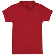 Classroom School Uniform Junior Ss Fitted Interlock Polo 58584, M, Red