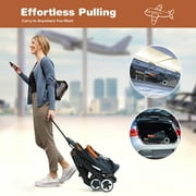 Babyjoy Lightweight Baby Stroller Aluminium Frame with Net for Travel 15 lbs Blue