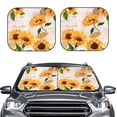 thumbnail image 2 of Balery Sunflower 5 Parasol para parabrisas de coche de 2 piezas | Parasol plegable para parabrisas delantero de coche para la mayoría de sedanes-Small, 2 of 6