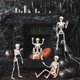 thumbnail image 3 of 3X Decoraciones de Esqueletos de Halloween, Esqueleto de Plástico Articulado, Esqueleto de Cuerpo Completo con Articulaciones Móviles, 3 of 5