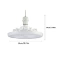thumbnail image 4 of Wosthever Luces de ventilador blancas y de seguridad para dormitorio y sala de estar con luces de techo LED de iluminación suave oscuras Iluminación y accesorios, 4 of 6