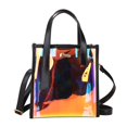thumbnail image 1 of Bolsos de cadena con hebilla para mujer atractivos, bolso de teléfono para niñas, bolsos de mensajero de hombro cruzado de PVC transparente para mujer Vogacara BB6716-01, 1 of 7