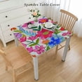thumbnail image 2 of nygtbtfer Elastic Edged Round Floral Fitted Table Cloth Cover, Home Decorative Tablecloth for Indoor Outdoor Kitchen Party, Fits Tables, Medium, 2 of 7