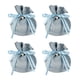 thumbnail image 1 of Bolsas de Regalo con Cuerda de Franela Uxcell, Mini Bolsas de Empaque para Joyería, Bolsa de Almacenamiento de 6 x 5.5 in con Perla (4 Paquete, Azul Claro), 1 of 7
