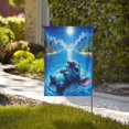 thumbnail image 4 of Bandera de jardín de doble cara con diseño de Stitch, ideal para decoración navideña al aire libre., 4 of 8