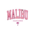 thumbnail image 2 of Camiseta informal de cuello redondo para mujer con estampado geométrico de Malibú, California, tejido de punto de algodón, elasticidad media, ideal para todas las estaciones, ideal para deportes de oc, 2 of 6