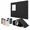 Black, variant on Marble 12-Pack Square Acoustic Wall Panels Slatted Design Cork Alternative