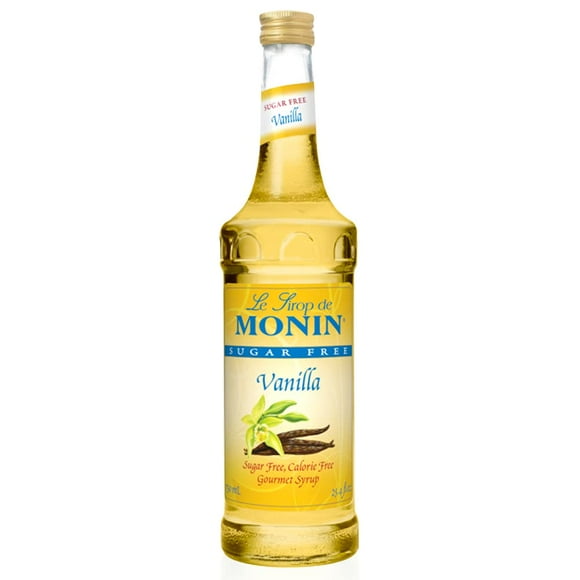 Monin - Sugar Free Vanilla Syrup, Bold Vanilla Bean Flavour, Great For Coffee, Cocktails, & Lattes, Gluten-Free, Non-Gmo (750 Ml)