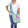 thumbnail image 2 of The Collection Royal Tie Dye Cotton Hobo Bag Turquoise, 2 of 4