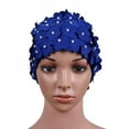thumbnail image 5 of Women Swim Pool Beach Swimming Cap Attractive Hat Free size for Women Petals Bathing Cap Clearence, 5 of 6
