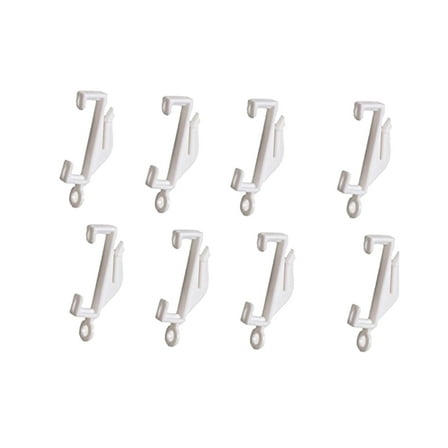 Niceauty Curtain Track Glider Hooks White 50Pcs